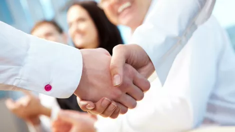 Handshake happy