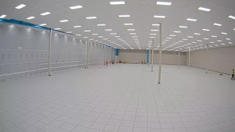 Flexential brookwood whitespace flooring and ceilings complete