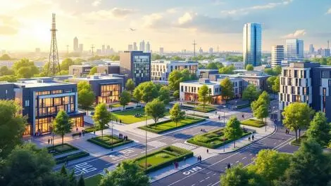 Modern urban campus belval luxembourg smart city 5g iot green spaces