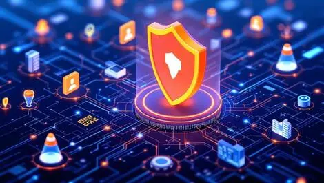 Digital shield protecting interconnected network nodes data flows alerts