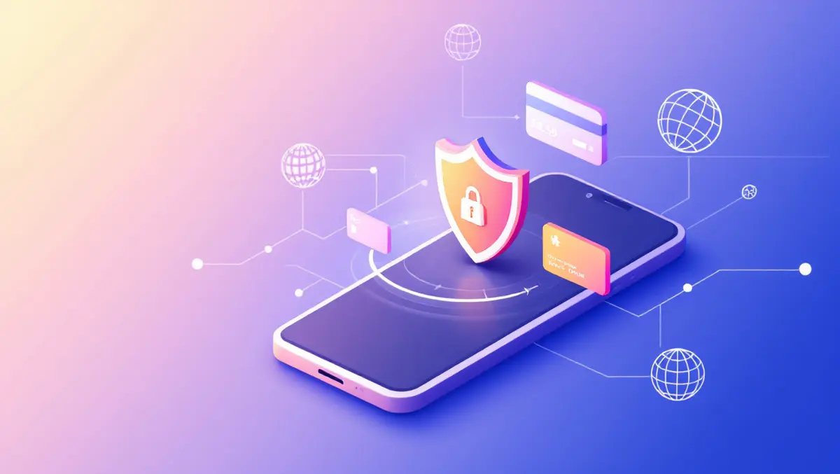 Secure online payment smartphone shield digital methods global connectivity