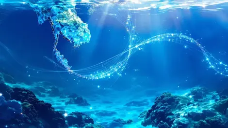 Underwater submarine cable southeast asia digital data transmission thailand