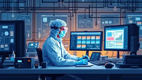 Forensic scientist analyzing digital evidence uk laboratory high standards