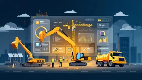 Uk construction equipment management excavators cranes digital dashboard