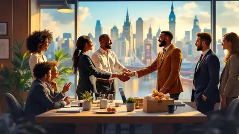 Global donation handover london office charity education healthcare