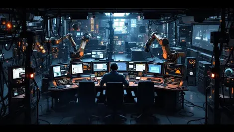 Uk power plant control room ai failure darkened grid chaos