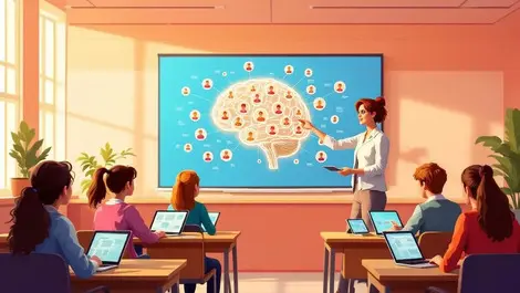 Uk secondary classroom teacher brain network careers laptops warm