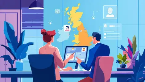 Uk real estate office digital identity checks biometrics scene