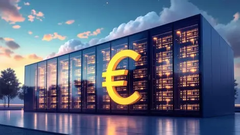 Modern eu data center digital euro cloud infrastructure secure