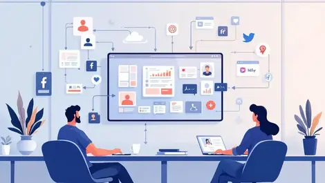 Uk marketing team integrating influencer content brand hub