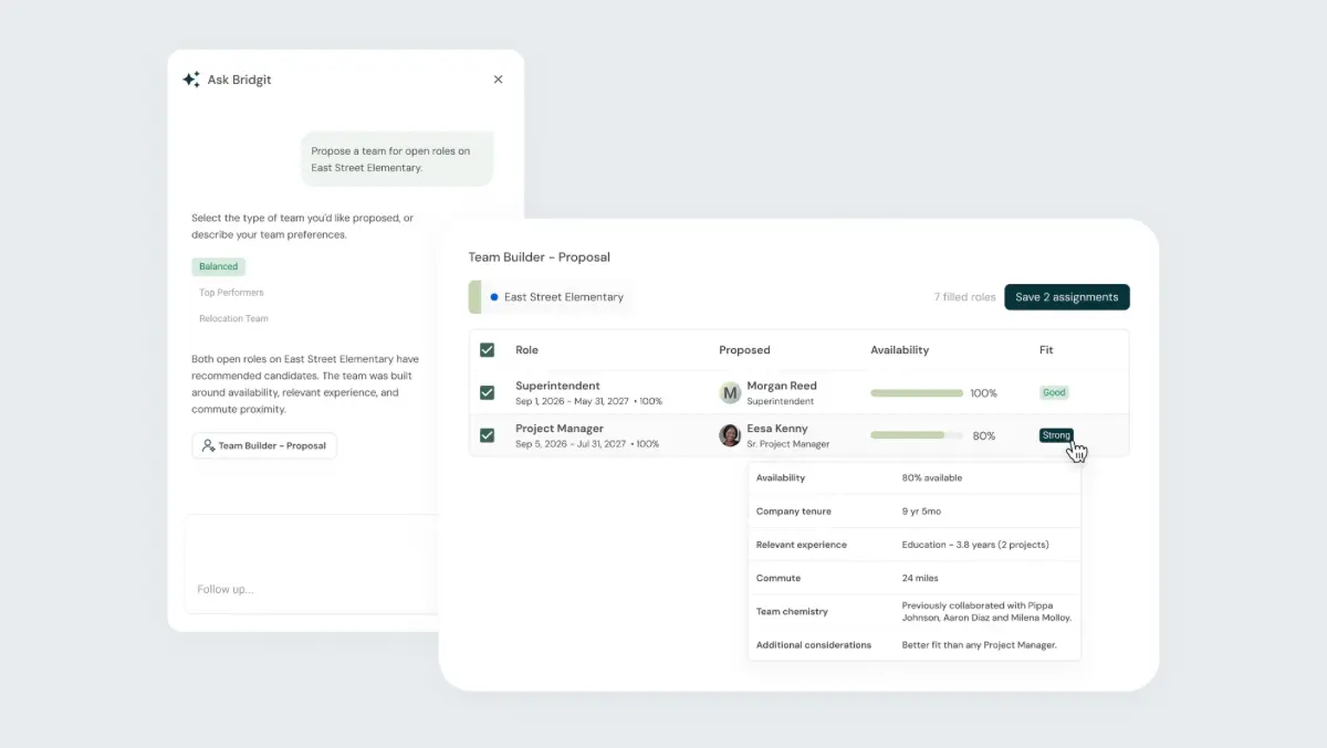Bridgit launches AI agents for construction planning
